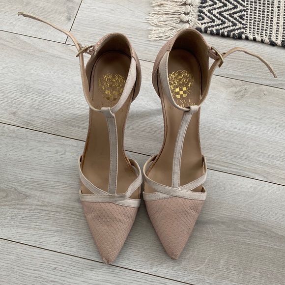 Vince Camuto baby pink strappy heels size 9 - Picture 2 of 7